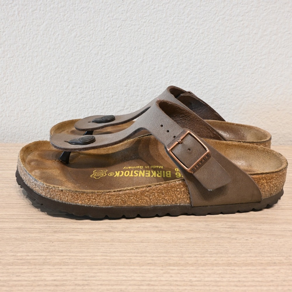 Birkenstock Gizeh Brown Thong Sandals EU 36 US 5 - 5.5 Regular Birko-Flor - Picture 2 of 6